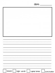 Kindergarten homework sheet