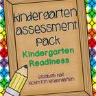 Kindergarten Assessment Pack