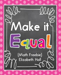 Make it Equal {freebie}