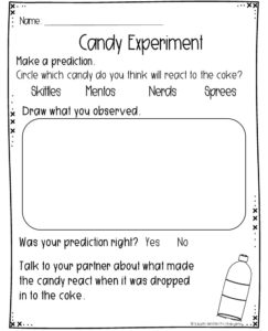 Candy Science Experiment - Kickin' It In Kindergarten