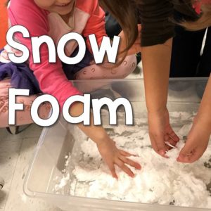 Snow Foam Activity for Little Learners