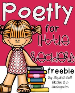 Poetry for Little Readers - Kickin' It In Kindergarten