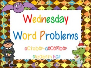 Wednesday Word Problems October to December